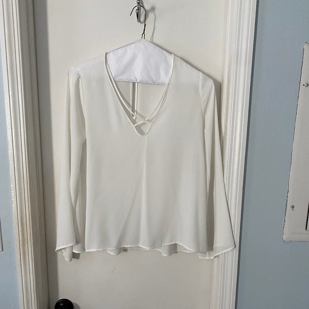 Lush Off-White Blouse
